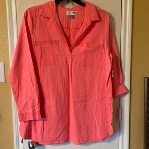 Women’s linen long sleeve tunic